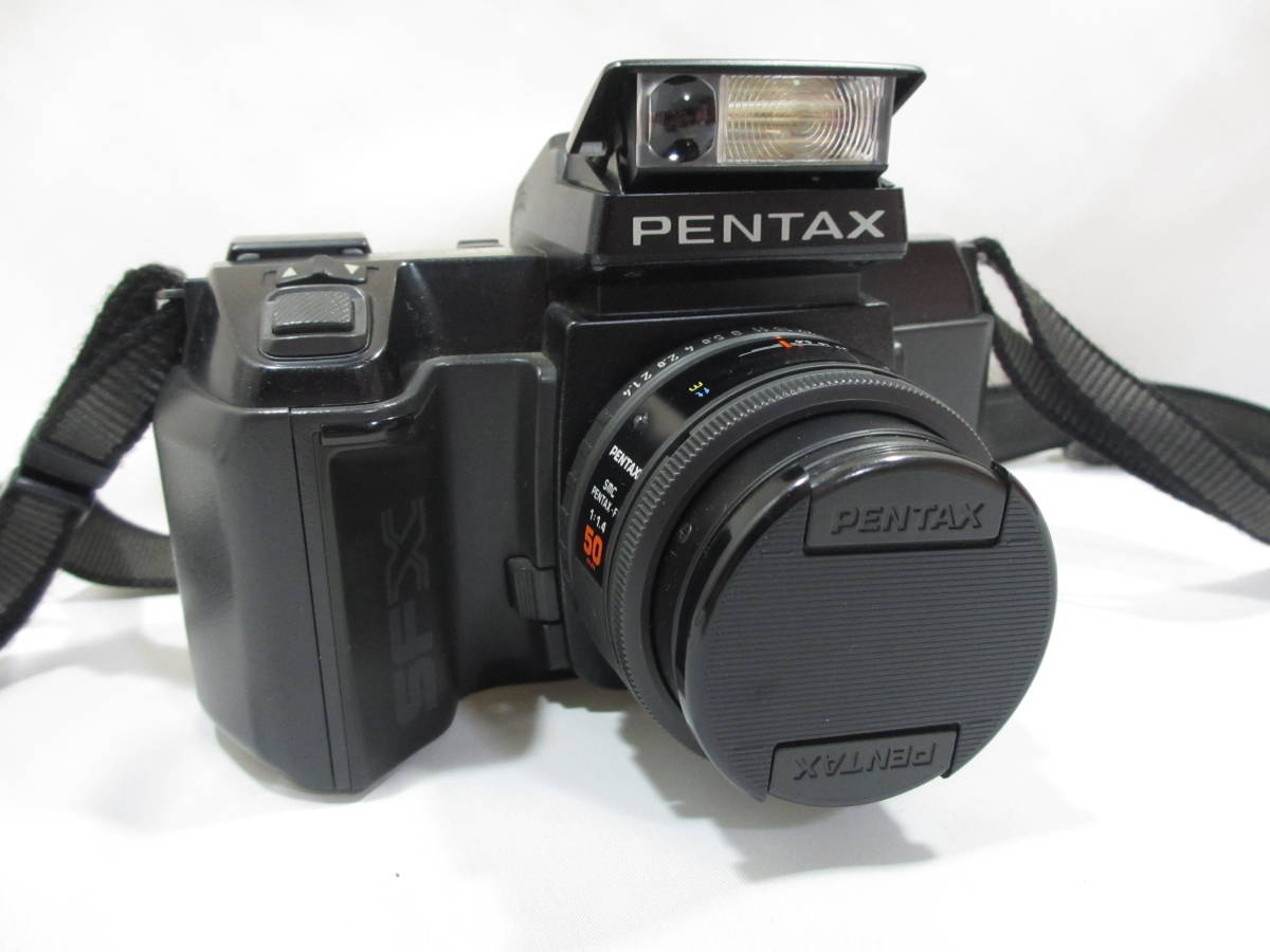 【ペンタックス】PENTAX SFXN ボディ + レンズ SMC PENTAX・F 1:1.4 50mm シャッター確認済 現状品 一眼レフ フィルムカメラ