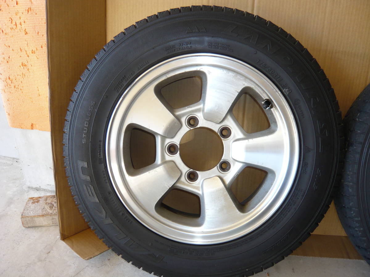 ☆ ジムニー☆ 純正16インチアルミ☆ FALKENスタッドレス付 ☆ 175