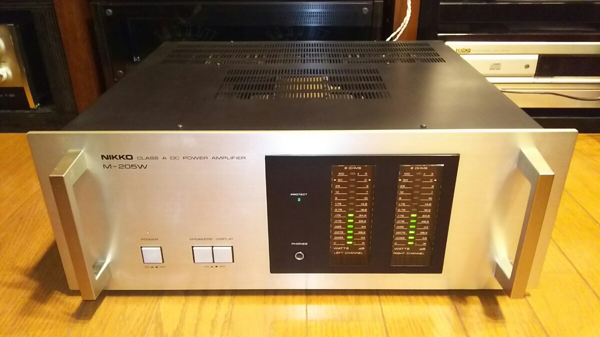 NIKKO M-205W class A 30万円 ステレオパワーアンプ【中古】A級 日幸