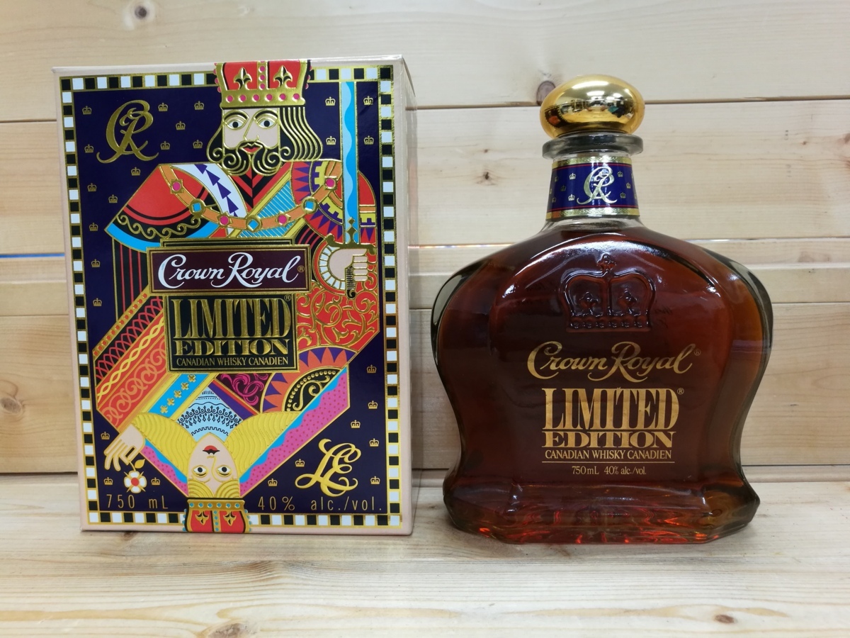 【1982年製/箱・袋付】クラウンローヤル ウイスキー 750ml 未開栓 古酒 古酒☆未開封 Crown Royal クラウンローヤル リミテッド エディション