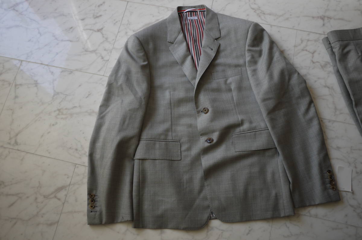 新品 未使用品 正規品 THOM BROWNE トムブラウン クラシックセットアップスーツ ライトグレー 1 定価 330，480円 (あ17)