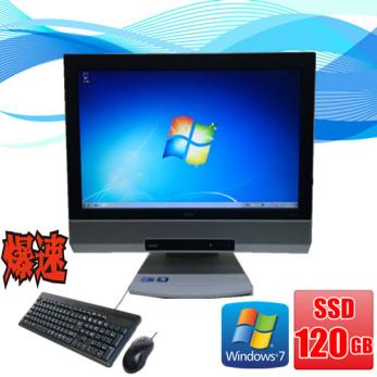 中古パソコン Windows 7 NEC製19型ワイド液晶 一体型PC メモリ4GB 新品