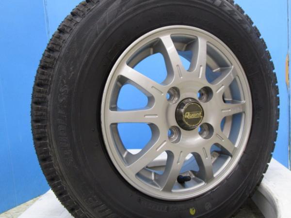 ライフ ザッツ 新品 冬タイヤ 4本 セット !! ブリヂストン ブリザック VRX 145/80R12 74Q + 中古アルミ Quant トッポ ミニカ エッセ ミラ