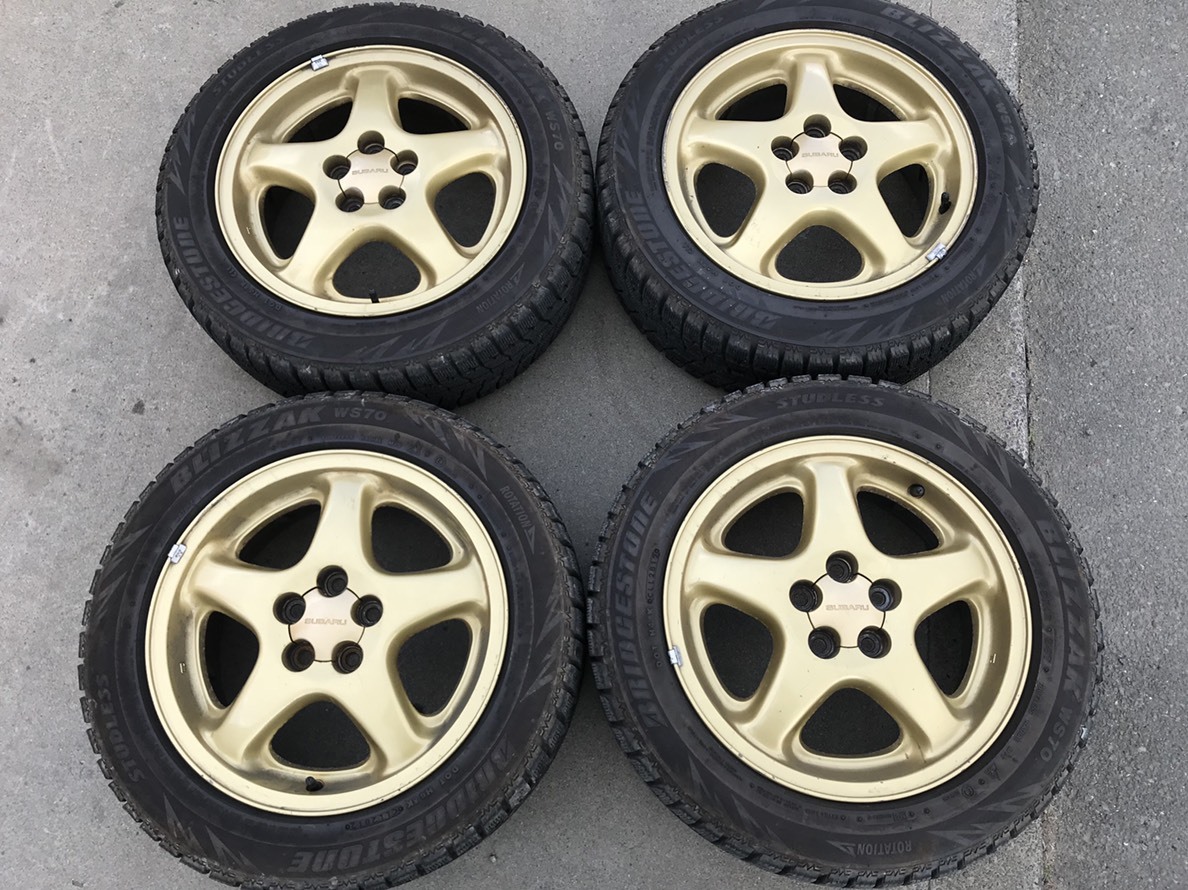 ☆インプレッサ GC8 純正ホイール スタッドレス 205/55R16☆ 16インチ