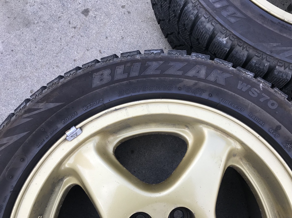 ☆インプレッサ GC8 純正ホイール スタッドレス 205/55R16☆ 16インチ