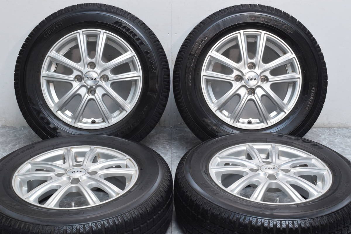 【送料無料】【程度良好】YIDA 14in 5.5J +42 PCD100 トーヨー ガリットG4 175/701R14 アクア ヴィッツ シエンタ フィット キューブ 即納可