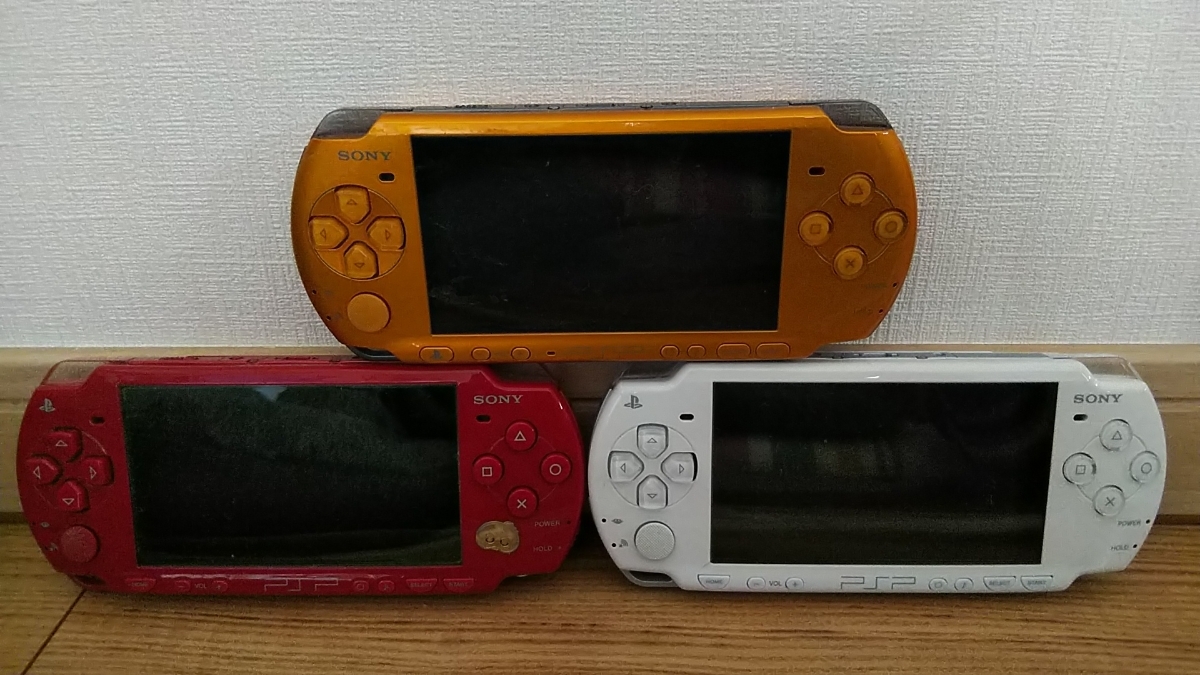 ジャンク】PSP-3000 1台 PSP-2000 2台 セット テレビゲーム PSP