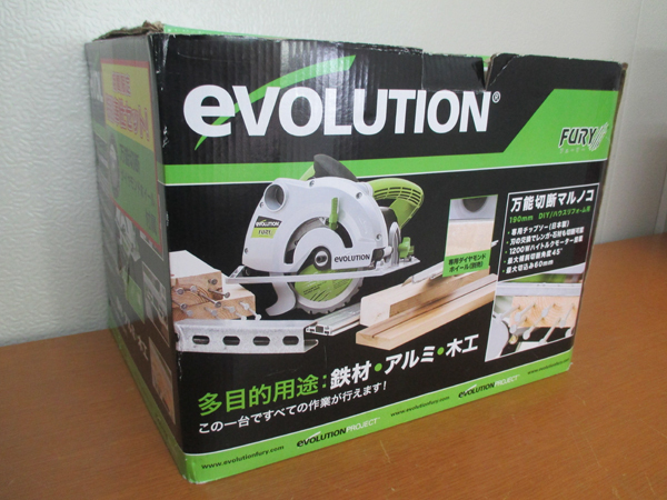 中古品□エボリューション・EVOLUTION□190mm万能切断マルノコ□FURY 