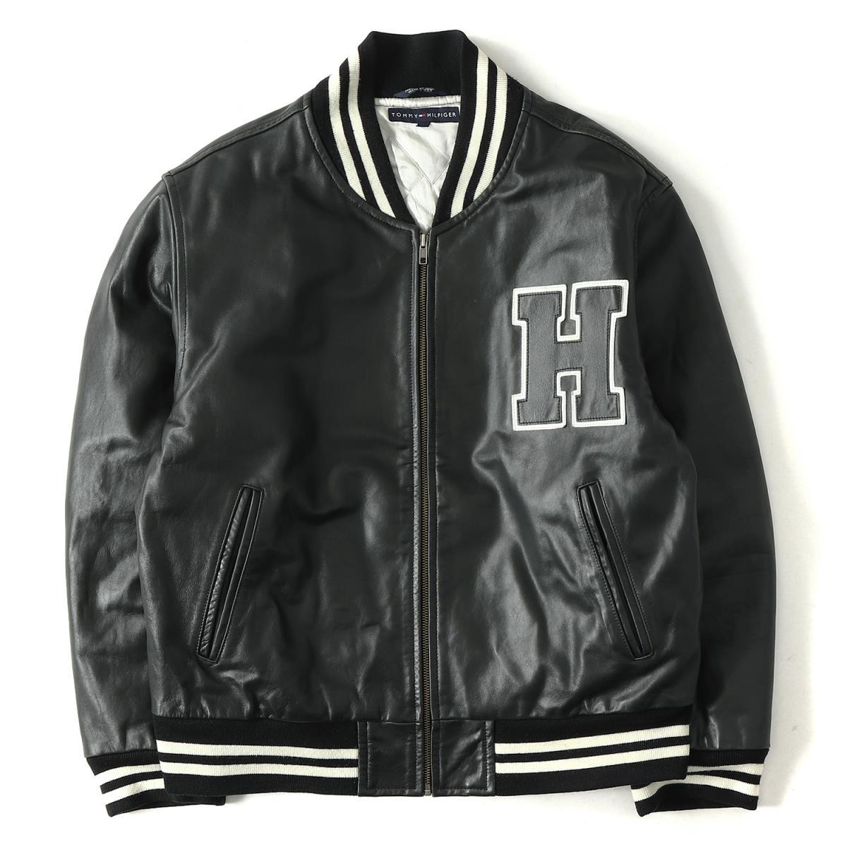 TOMMY HILFIGER トミーヒルフィガー ロゴ ワッペン オールレザー 