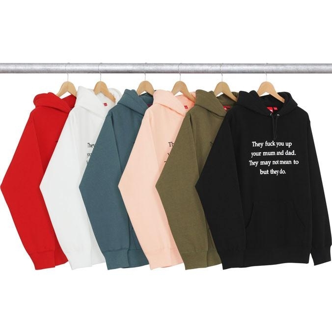 Supreme 16aw They fuck you up Hooded Sweatshirt