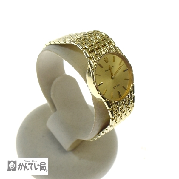 東京 公式 販売 サイト 最終値下げ 大特価 18K ROLEX Orchid 2671 ロレックス オーキッド 手巻き 時計 750 Cal.1400 レディース ウォッチ アンティーク 腕時計