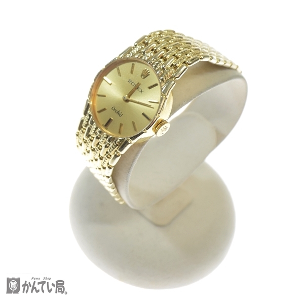 東京 公式 販売 サイト 最終値下げ 大特価 18K ROLEX Orchid 2671 ロレックス オーキッド 手巻き 時計 750 Cal.1400 レディース ウォッチ アンティーク 腕時計