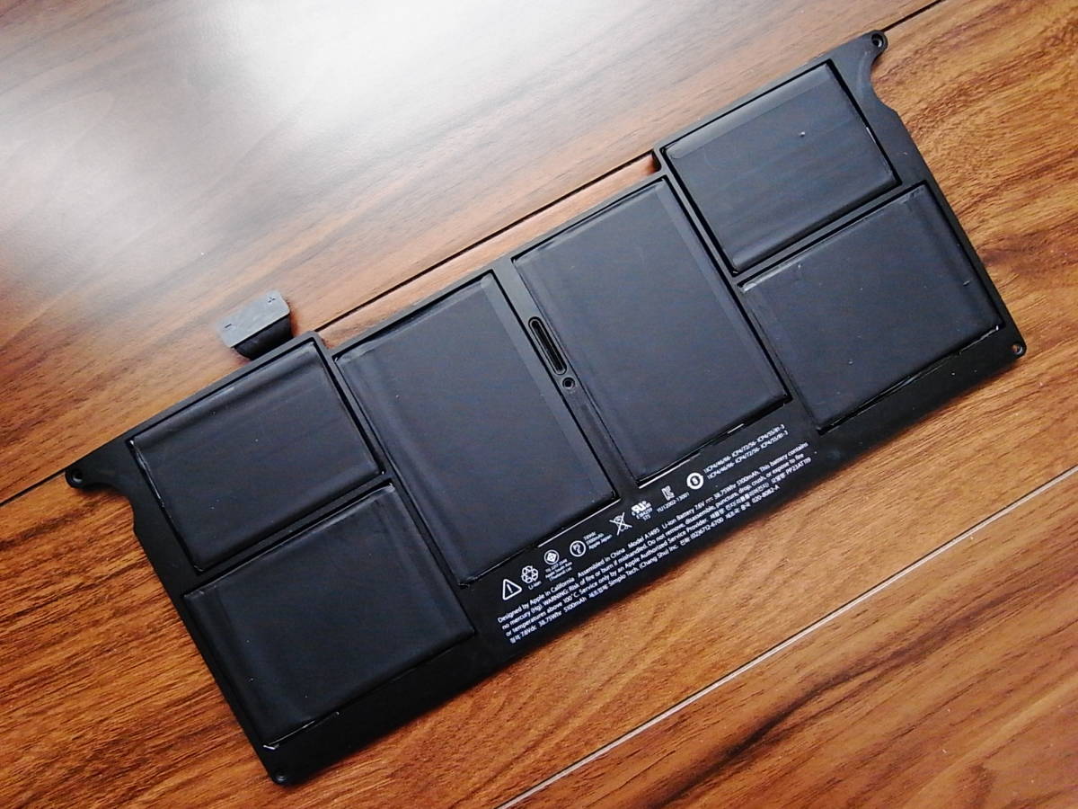 □Apple純正 MacBook Air 11.6inch用バッテリー Model A1495 充放電