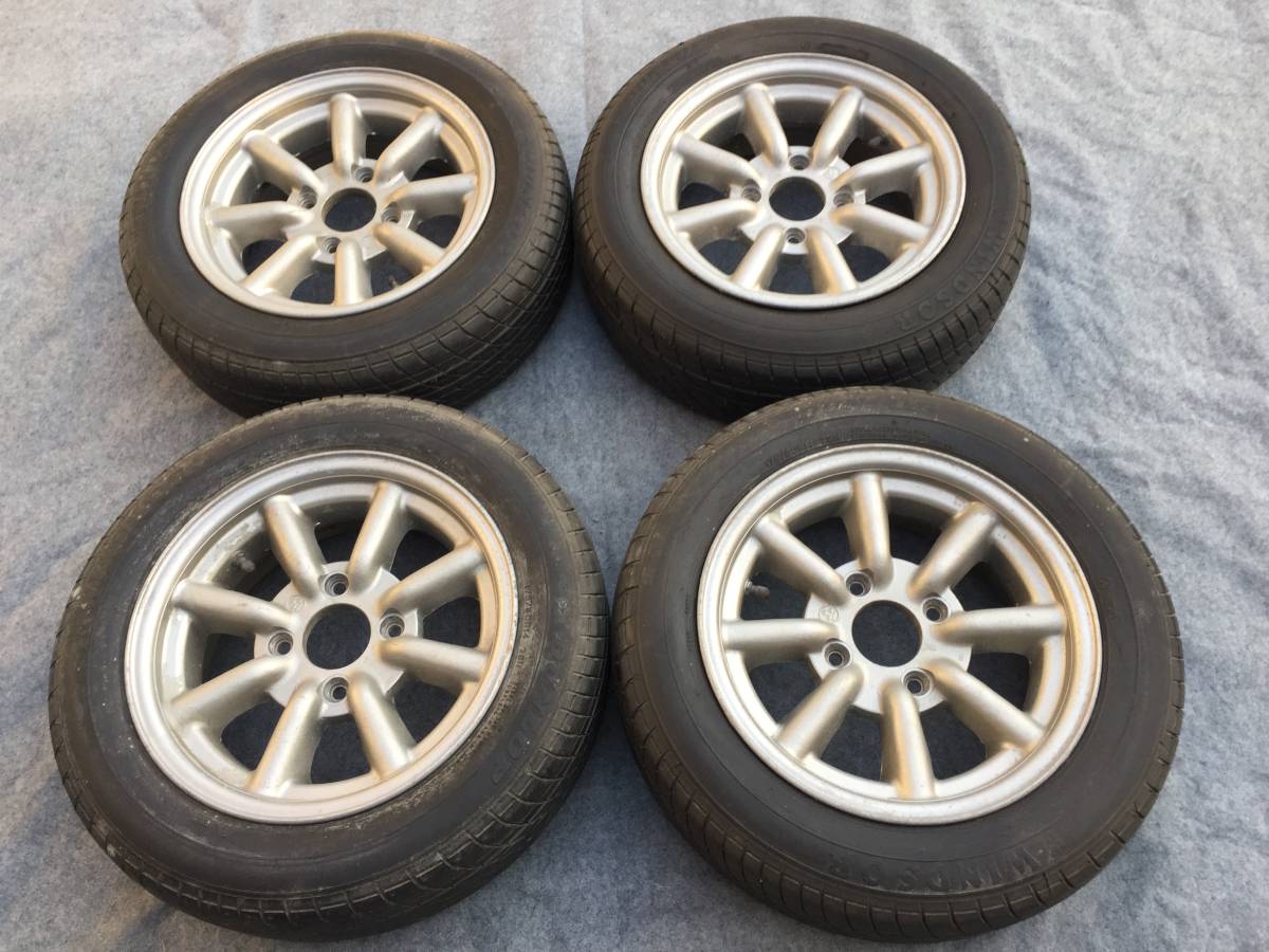 ワタナベ 114.3 4H 13インチ 14インチの通販 5.5J 4本 RS ☆ アルト