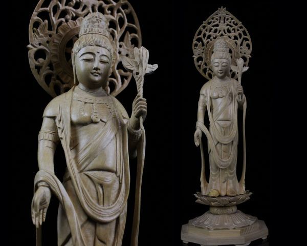 仏像 白檀 木彫り 骨董 インド 仏教美術 木製 仏教 木像 彫刻 密教