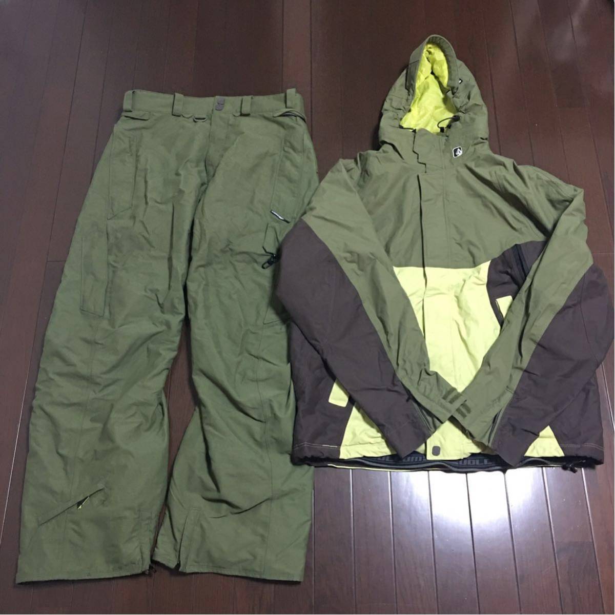 volcom ボルコム スノーボード ウェア 上下セット Lサイズ - volcom 