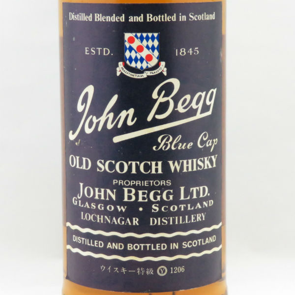 古酒 John Begg Blue Cap ジョン ベッグ オールド スコッチ ウイスキー