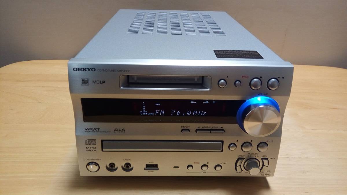 mdコンポ メーカーにてCD修理済 オンキョー ONKYO CD/MDコンポ FR-N7XX
