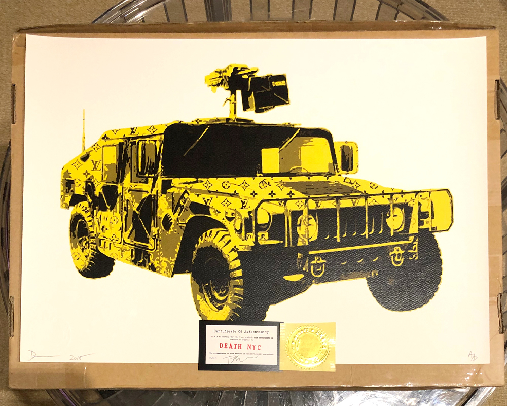 希少！本物！2018年 世界限定100枚 DEATH NYC HUMMER ハマー ルイ