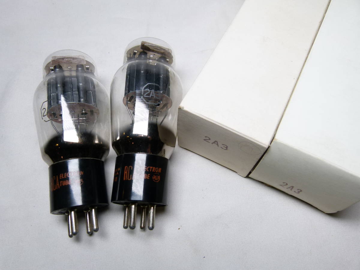 ☆ RCA 2A3 真空管 2本セット ☆現状品☆ 2A3 RCA 真空管 動作未確認 2