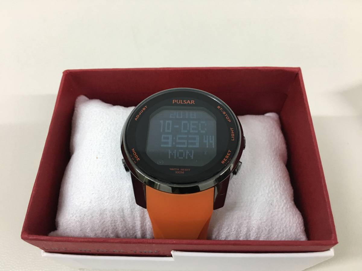 ☆★SEIKO セイコー PULSAR パルサー ワールドタイム 腕時計 クロノグラフ 100m防水 デジタル メンズ 逆輸入 激安！美品！