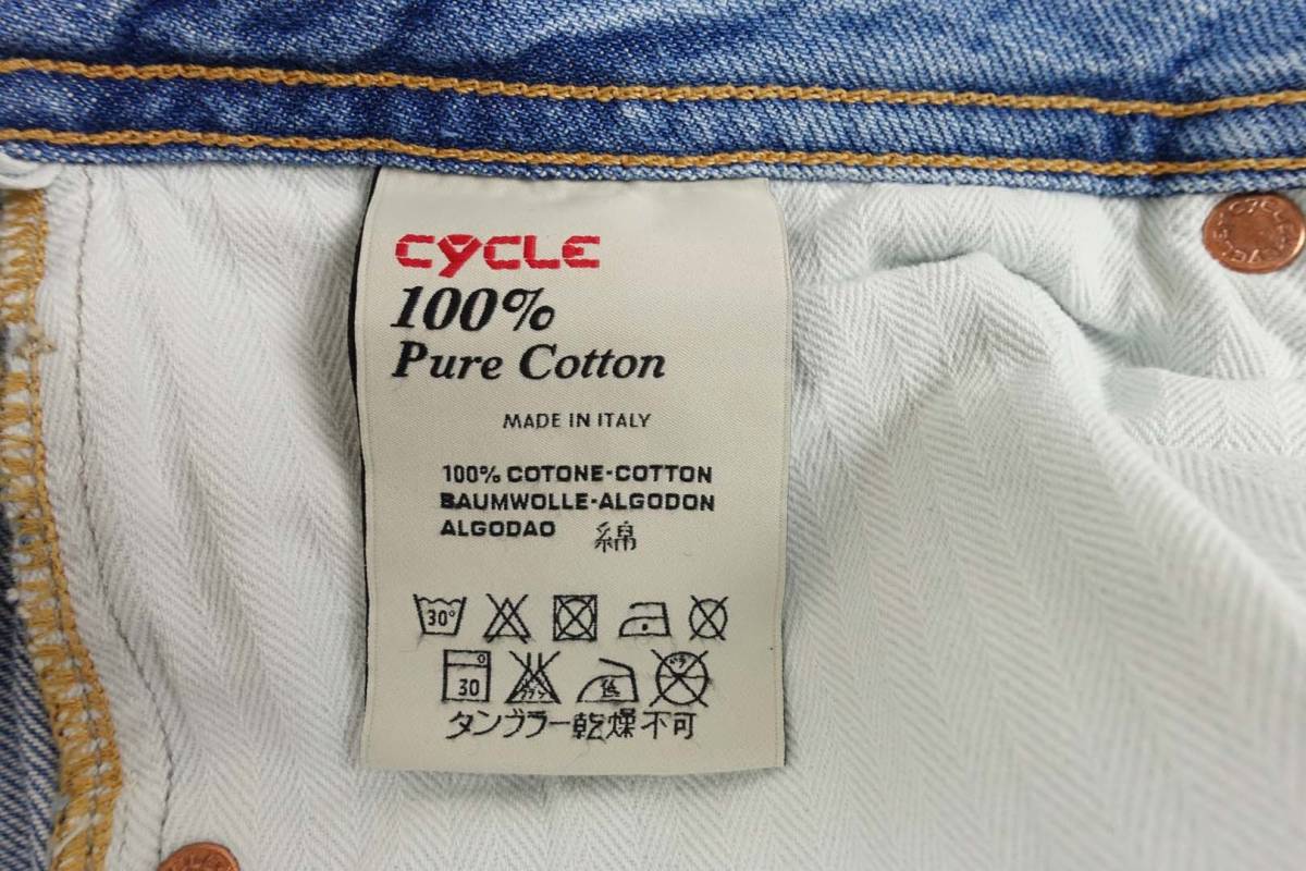 新品3.8万】 CYCLE サイクル 男らしさ漂う加工感 ウォッシュ＆ダメージ 