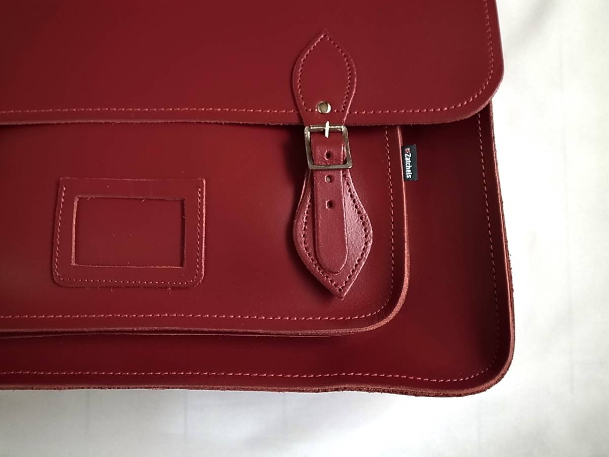 Zatchels 17.5Inch サッチェルバッグ RED - ザッチェルズ（Zatchels 