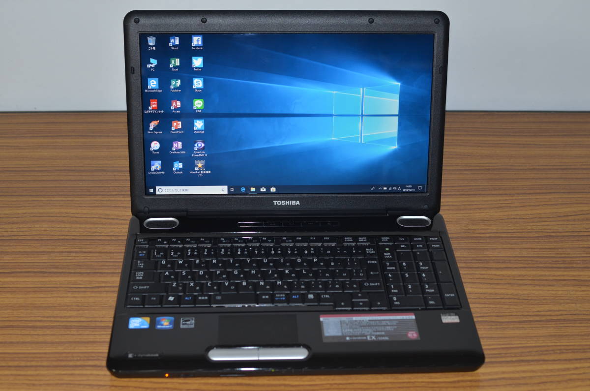 東芝 Dynabook EX&frasl;55KBL 最新Windows10+office 東芝 EX/55KBL Core2 Duo P8700/優良品大容量640GB/4GB/HDMI/便利なソフト多数 15.6インチ&frasl;Core2&frasl;4GB&frasl;最新Win10&frasl;Office2021
