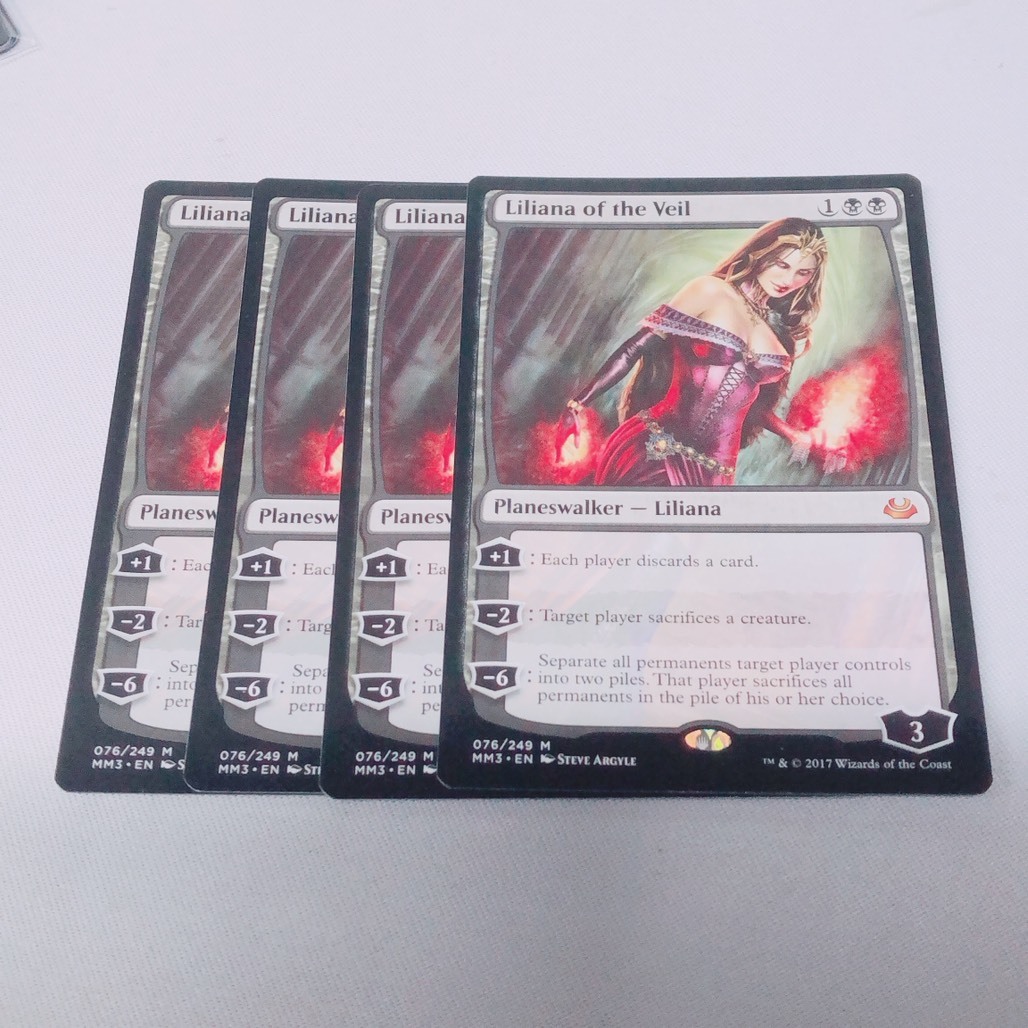 MTG/英語/ISD/神話/ヴェールのリリアナ/4枚set/NM/ ,□□ □□ 【公式
