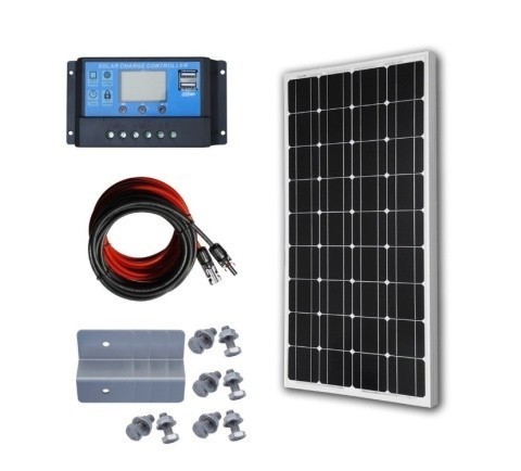 100W ソーラー充電器、100W12V、ソーラー単結晶発電セット、車が