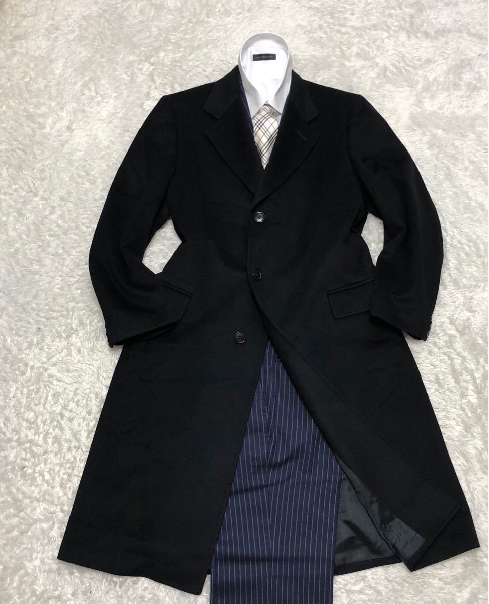 極美品✨バーニーズニューヨーク カシミヤ100% チェスターコート 【美