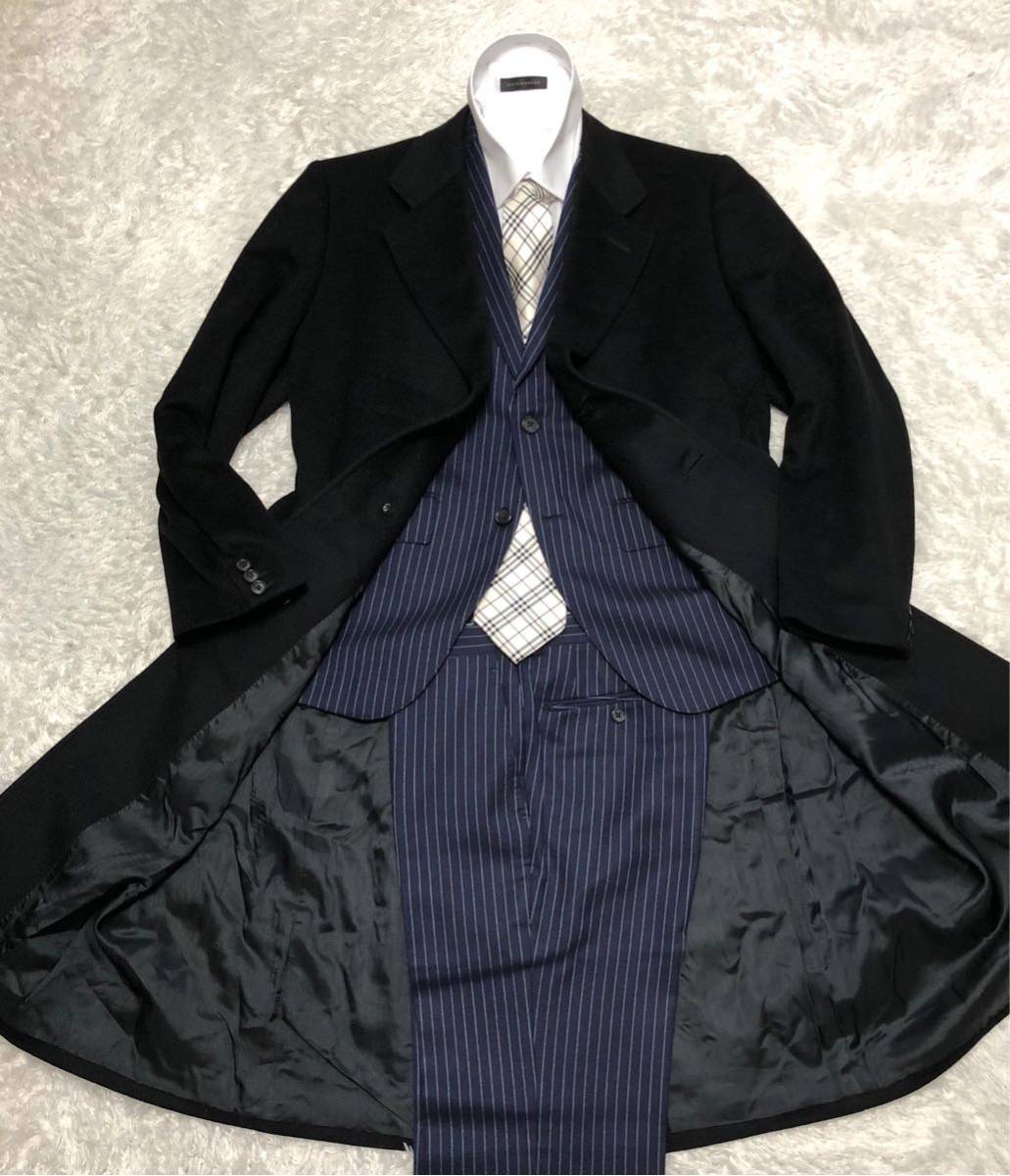 極美品✨バーニーズニューヨーク カシミヤ100% チェスターコート 【美