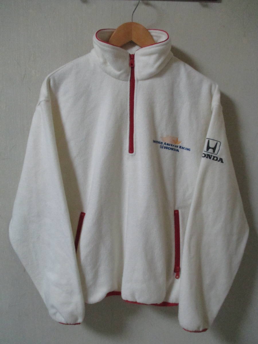 ホンダ HONDA F1 ハーフジップ - Honda メルカリ トレーナー BAR コラボ &frasl; ★BAR ワッペン ・USED Sweat ジャパン]