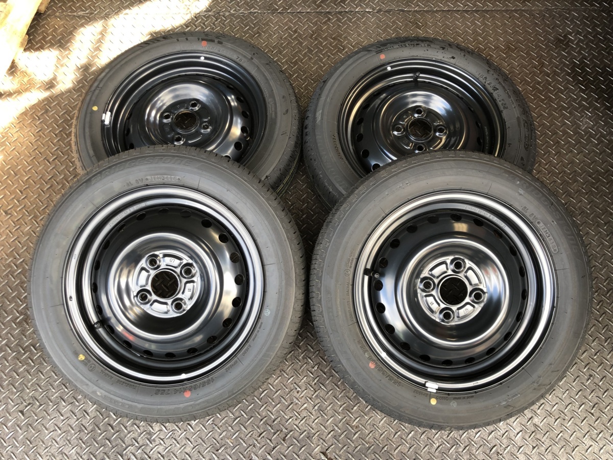 低価，大人気】 2018年 新車外し ダイハツ 純正 鉄ホイール 155/65R14 