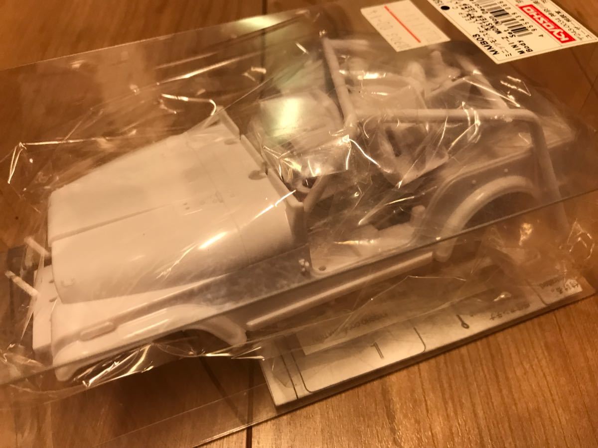 新品:ミニッツモンスター Jeep CJ-5 ボディのみ ミニッツモンスター JEEP CJ-5 ホワイトボディセット 未組立 京商
