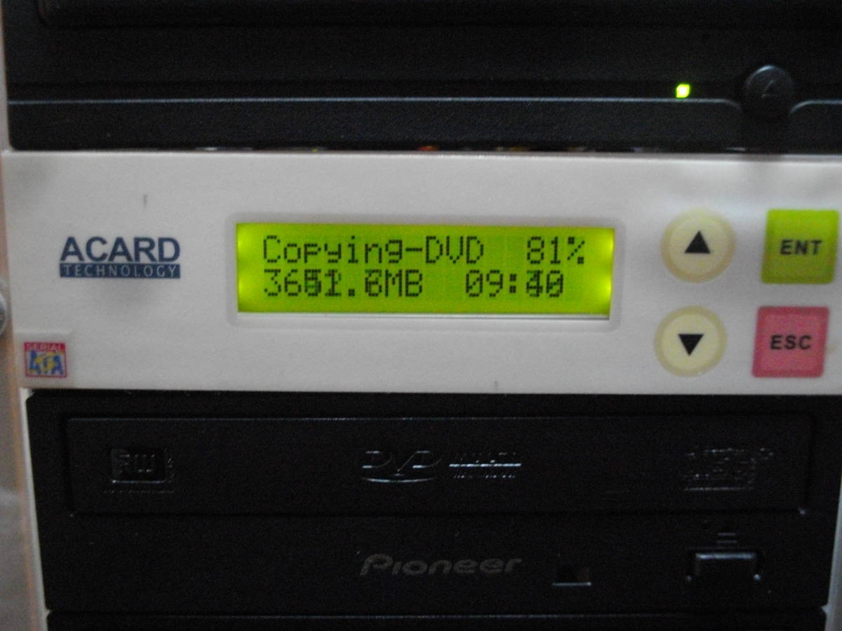 1対10　　 DVD・CDデュプリケーター SATA ACARD 