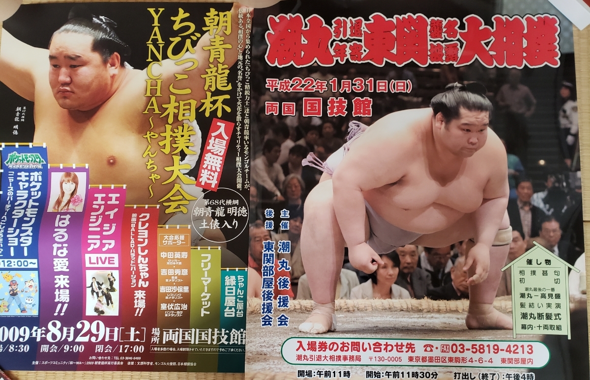 大相撲 本場所ポスター17枚 稀勢の里 白鵬 日馬富士 鶴竜 断髪式