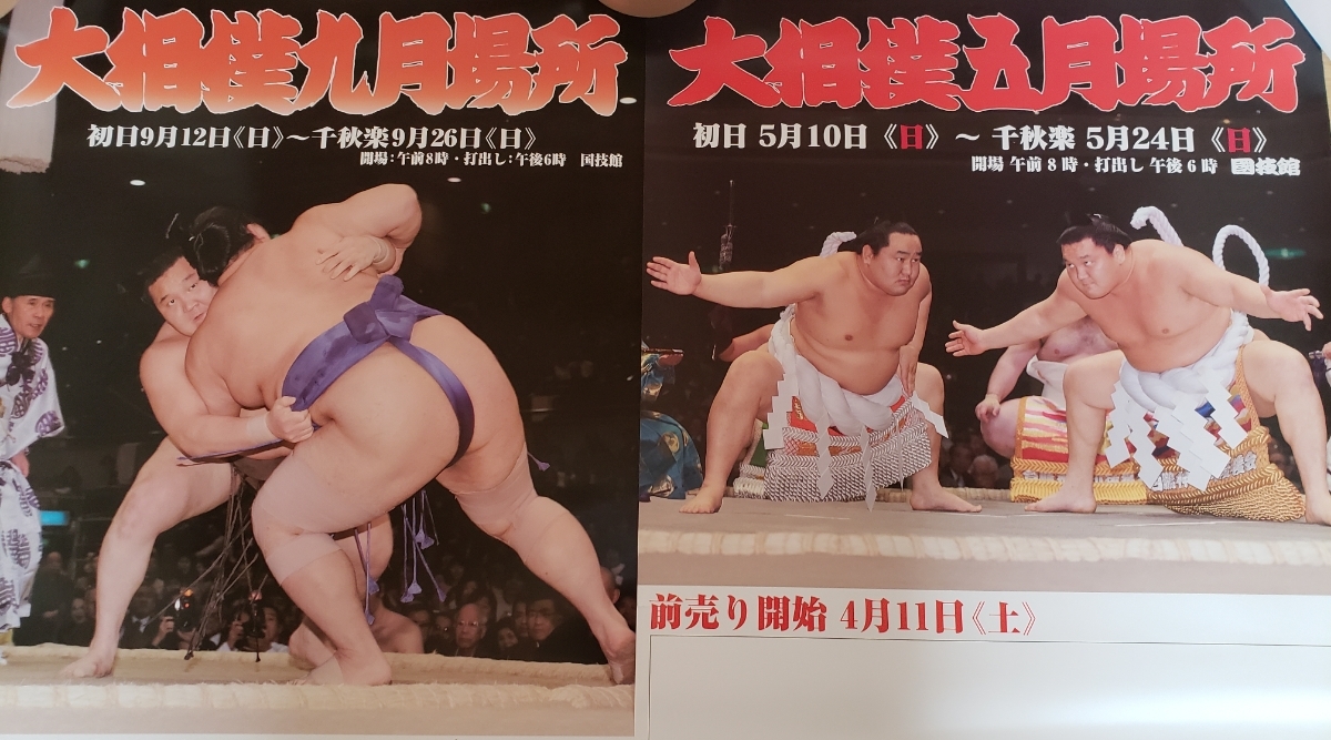 大相撲 本場所ポスター17枚 稀勢の里 白鵬 日馬富士 鶴竜 断髪式