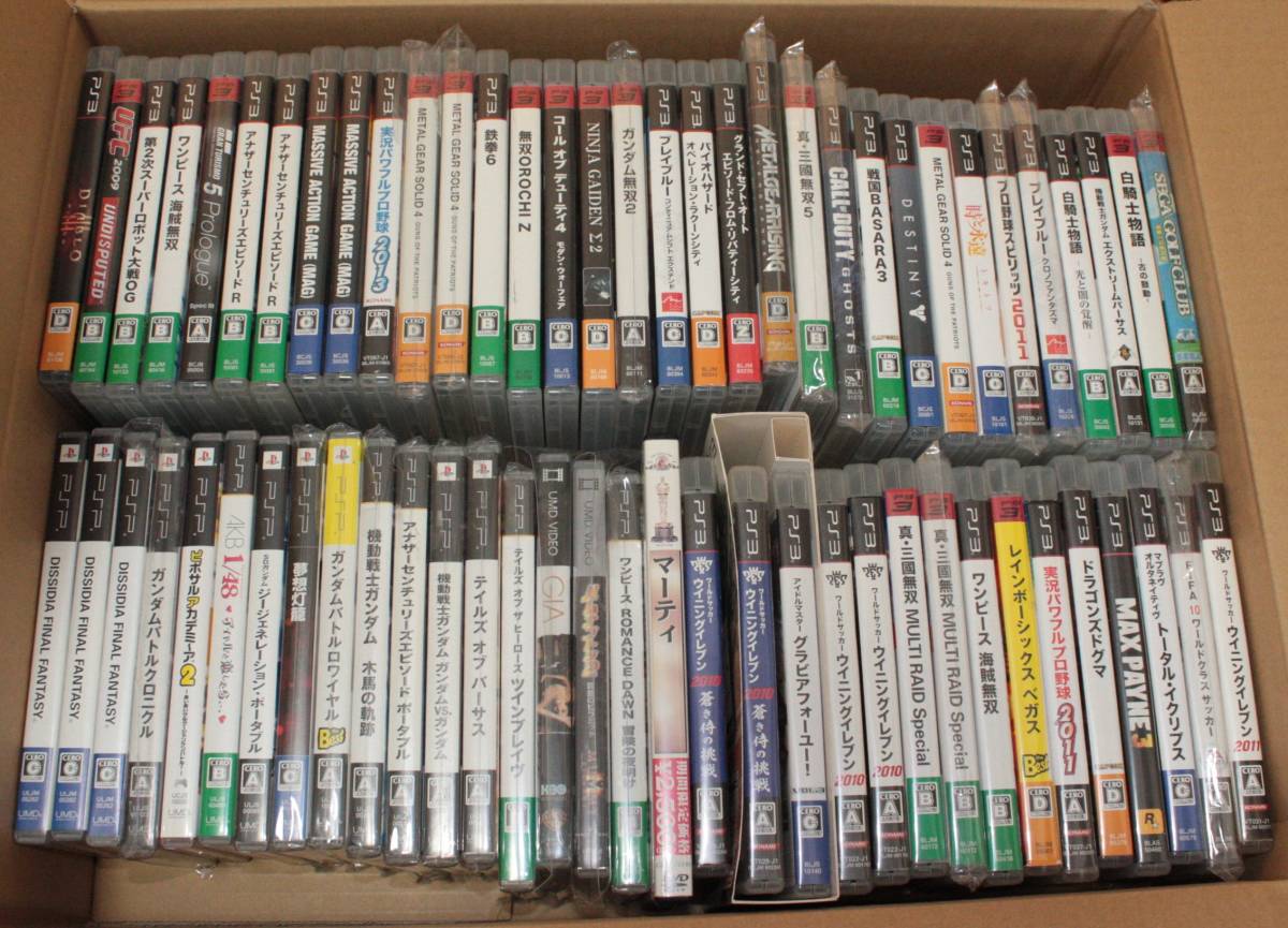 まとめて☆大量☆セット☆PS3ソフト&PSPソフト☆バイオハザード☆コール オブ デューティ☆ガンダム☆ジャンク☆１円からスタート_1