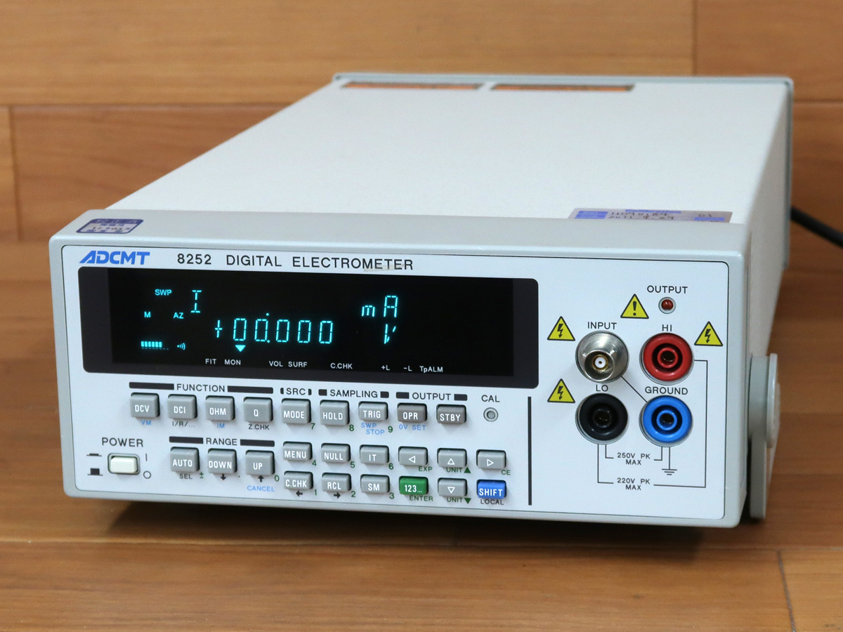 電子計測器のエーディーシー 0 デジタル・エレクトロメータ 製品 ADCMT 