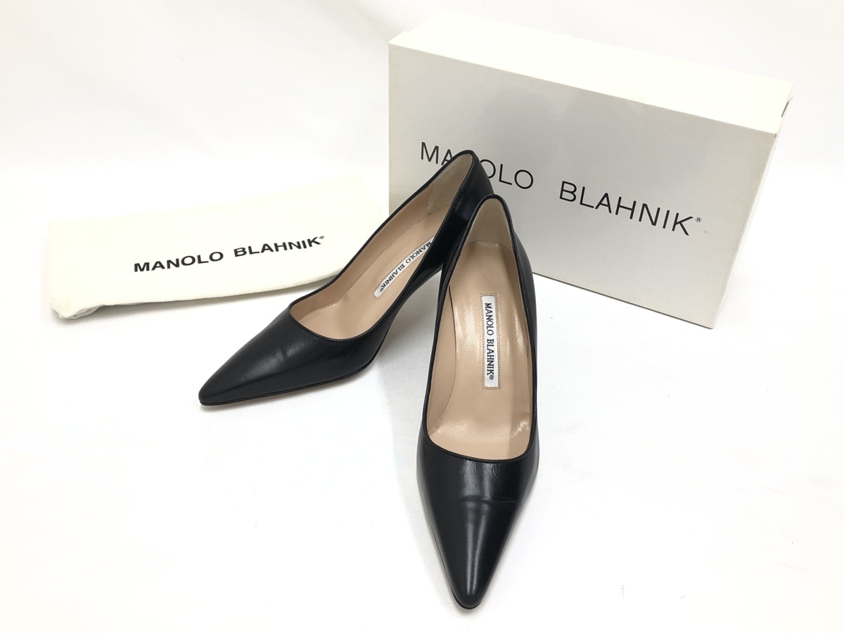 ☆中古☆美品☆MANOLO BLAHNIK☆マノロブラニク☆パンプス☆351/2 