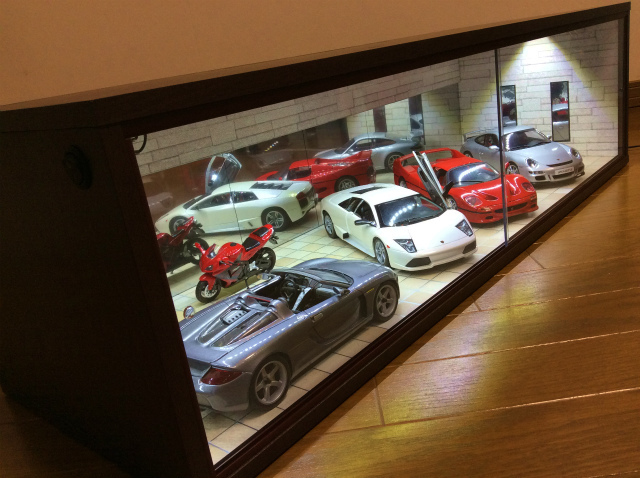 ☆1⁄18ガレージ・ジオラマBOXショールームタイプG48 ☆1/18