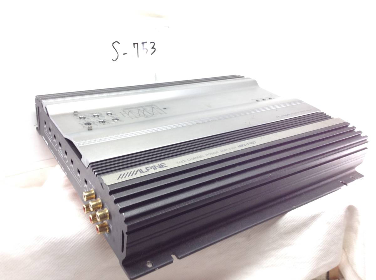 S-753 ALPINE MRV-F407 4/3/2ch アンプ Car & Electronics 4⁄3⁄