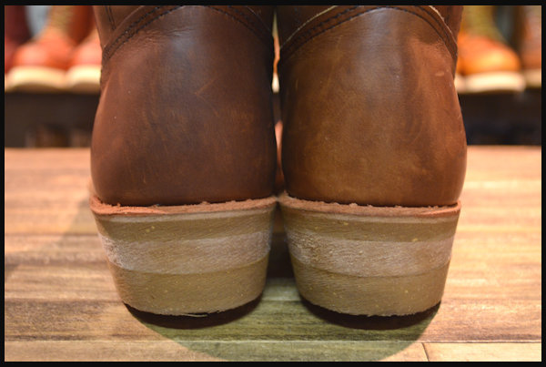 【美品】レッドウィング 8159 ペコス ブーツ 茶 ブラウン アンバー ハーネス 7.5E 13年製 redwing pecos HOPESMORE