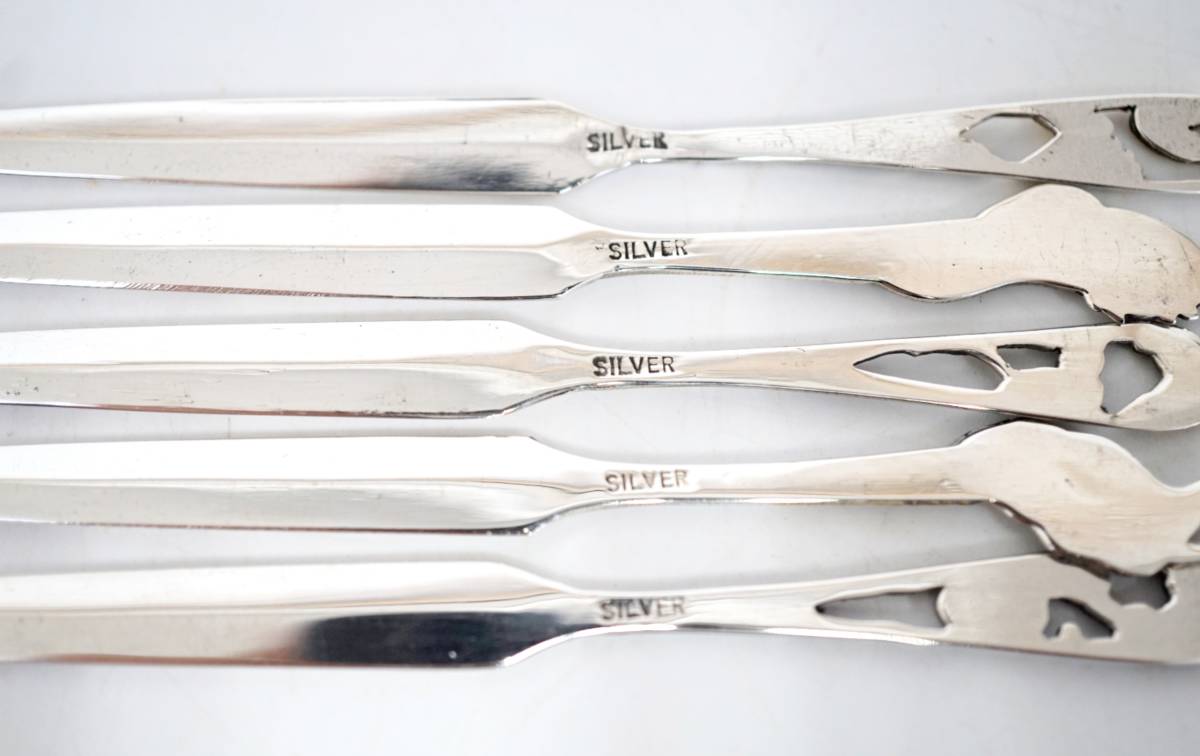 銀製 鶴亀 スプーン2本セット SILVER925 Cutlery (Spoon Etc.) 【公式