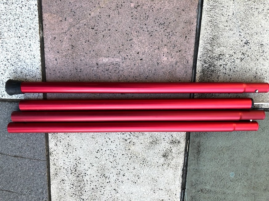 スノーピーク ウイングポールレッド240 ①