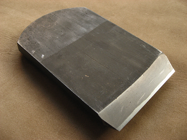 与板鉋 稀少 宮本泰男作 『源氏』 １寸８分・長期保管・展示・未使用品　鉋身のみ Yahoo!オークション 希少 - １寸８分 『越山』 宮本泰男作『東天風』１寸８分・長