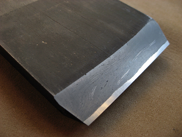 与板鉋 稀少 宮本泰男作 『源氏』 １寸８分・長期保管・展示・未使用品　鉋身のみ Yahoo!オークション 希少 - １寸８分 『越山』 宮本泰男作『東天風』１寸８分・長