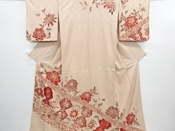 3988049: 大正ロマン　花唐草模様一つ紋着物
