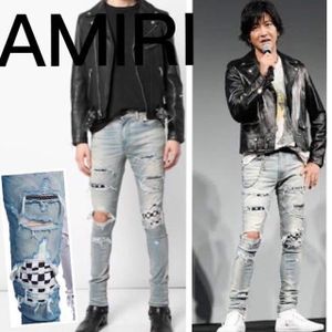 極美品 正規品 AMIRI クラッシュスキニーデニムパンツ ダメージジーンズ
